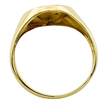 9ct gold Diamond Signet Ring size U